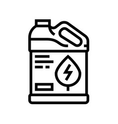 Biofuel Production Biomass Line Icon