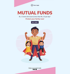 Mutual Funds Portrait Template Design