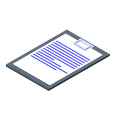 Psychologist Clipboard Icon Isometric Style