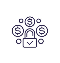 Fixed Cost Price Line Icon