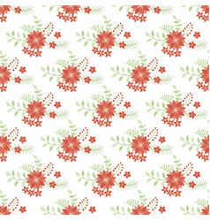 Free Small Winter Flowers Pattern Design