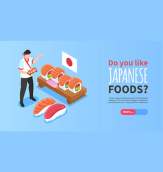 Japanese Food Horizontal Banner