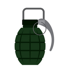 Isolated Green Granade Icon