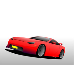 Red Car Coupe 3d