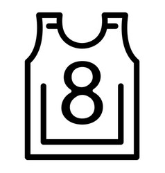 Hurling Player Vest Icon Outline Style