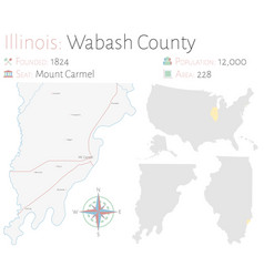 Map Of Wabash County In Illinois