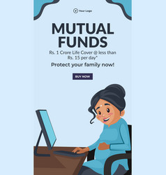 Mutual Funds Portrait Template Design