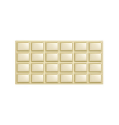 White Chocolate Bar Unwrapped Square Piece