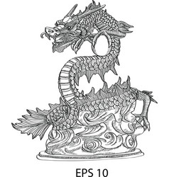 Chinese Style Dragon Statue