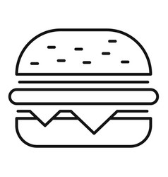 Fast Food Addiction Icon Outline Style