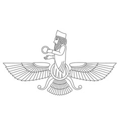 Ancient Sumerian Symbol Faravahar