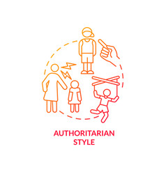 Authoritarian Style Red Gradient Concept Icon