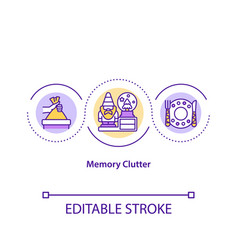 Memory Clutter Concept Icon