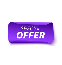 Special Offer Tag Purple Discount Label