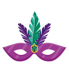 Colored Mardi Gras Mask