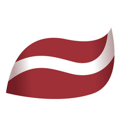 Latvia Flag Icon Cartoon National Travel