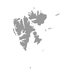 Svalbard Aka Spitzbergen Map Solid