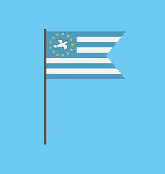 Ambazonia Flag Icon In Flat Design