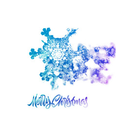 Christmas Snowflake With Double Exposure Effect