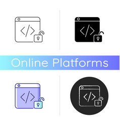 Open Source Code Platforms Icon