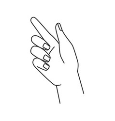 Pointing Index Finger Hand Gesture Abstract Icon