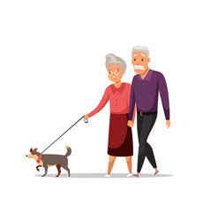 Elderly Couple On Stroll Flat