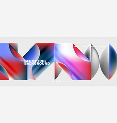 Abstract Geometric Shapes Web Design Page