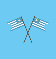 Ambazonia Flag Icon In Flat Design