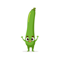 Funny Cartoon Courgette Kawaii Vegetable