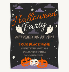 Halloween Party Poster Flyer Design