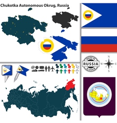 Map Of Autonomous Okrug Chukotka