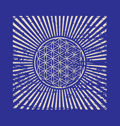 Flower Of Life Retro Mandala Sacred Geometry