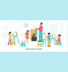 Kids Art Studio Composition