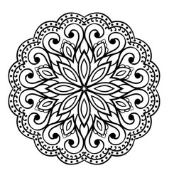 Oriental simple mandala Royalty Free Vector Image