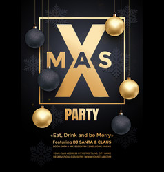 Party Poster Merry Christmas Holiday Club