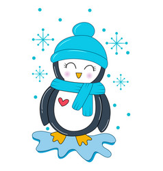 Cute Cartoon Penguin