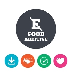 Food Additive Sign Icon Without E Symbol