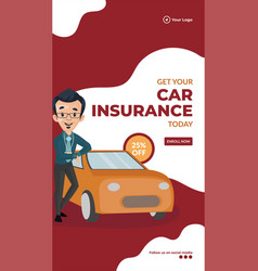 Get Your Car Insurance Today Portrait Template