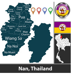 Map Of Nan Thailand