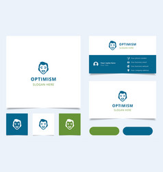 Optimism Logo Design With Editable Slogan