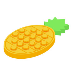 Pineapple Popit Toy Icon Isometric Pop