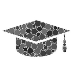 Graduation Cap Composition Dots