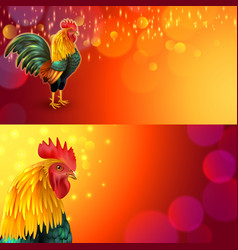 Rooster Banner Set