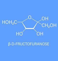 Fructose Or D-fructose Fruit Sugar Molecule