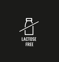 Lactose Free Label Food Intolerance Symbols