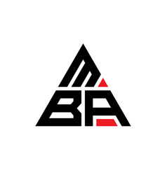 Mba Triangle Letter Logo Design