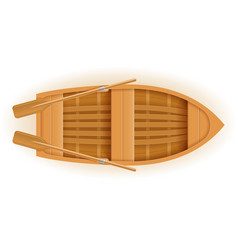 Wooden Boat Top View