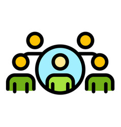 Group Target Audience Icon Color Outline