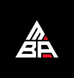 Mba Triangle Letter Logo Design