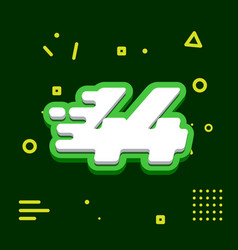 Number 44 3d Speed Icon